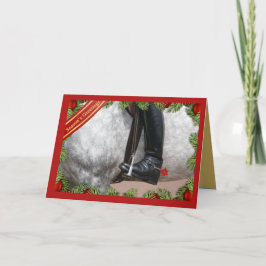 Cartão De Festividades Saudações da Época de Cavalos de Corrida Equestre