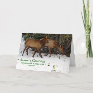 Cartão De Festividades Saudações da Estação