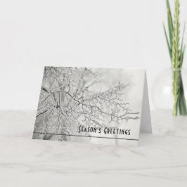 Cartão De Festividades Saudações da Estação