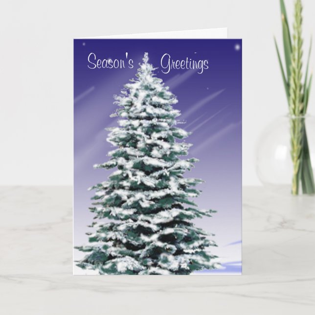 Cartão De Festividades Saudações da Estação (Frente)