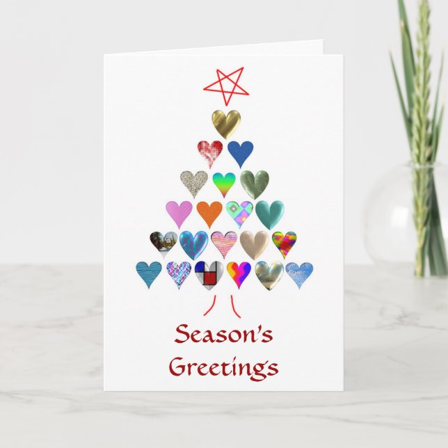 Cartão De Festividades Saudações da Estação (Frente)