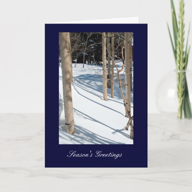 Cartão De Festividades Saudações da Estação (Frente)