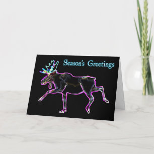 Cartão De Festividades Saudações da temporada - Moose Elétrica