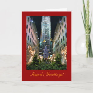 Cartão De Festividades Saudações da temporada: NYC Rockefeller Center