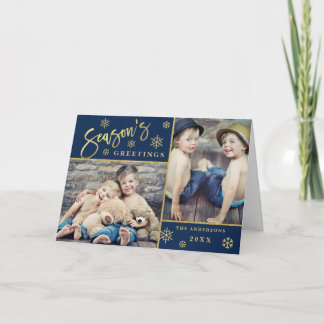 Cartão De Festividades Saudações da temporada Saudações Moderna 2 FOTO Sa