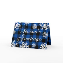 Saudações da temporada Xadrez de Buffalo Azul Floc