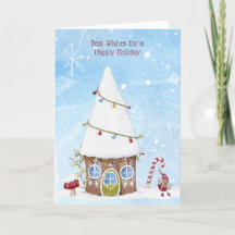 Saudações de Boas Festas Card Personalizado com Gn