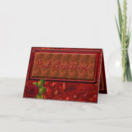 Cartão De Festividades Saudações de Eid - Rosey