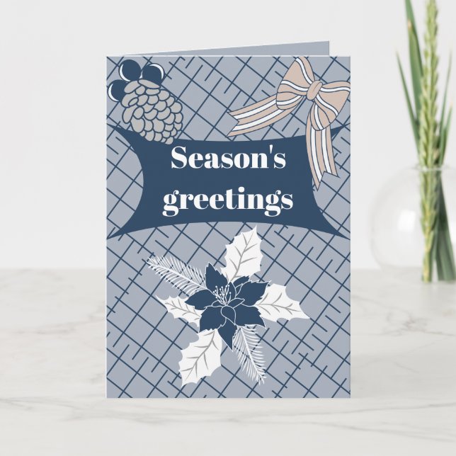 Cartão De Festividades Saudações de Fim de Ano (Frente)