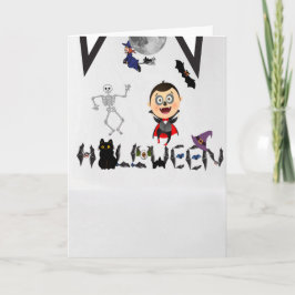 Cartão De Festividades Saudações de Halloween 03