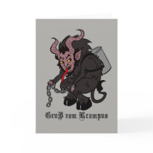 Saudações de Krampus em Brown