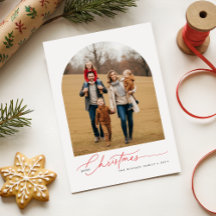 Saudações de Natal para Família de 5 em Foto no Ca