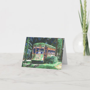 Cartão De Festividades Saudações de New Orleans Streetcar Season