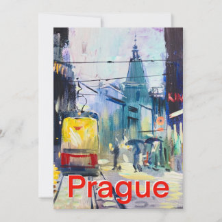 Cartão De Festividades Saudações de Praga