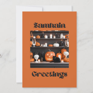 Cartão De Festividades Saudações de Samhain 