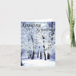 Cartão De Festividades Saudações de Temporada de Inverno