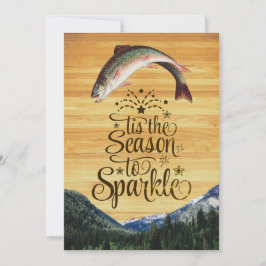 Cartão De Festividades Saudações divertidas de temporada de trutas em mad
