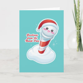 Cartão De Festividades Saudações do Polo Norte