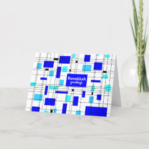 Cartão De Festividades Saudações do Retro Hanukkah