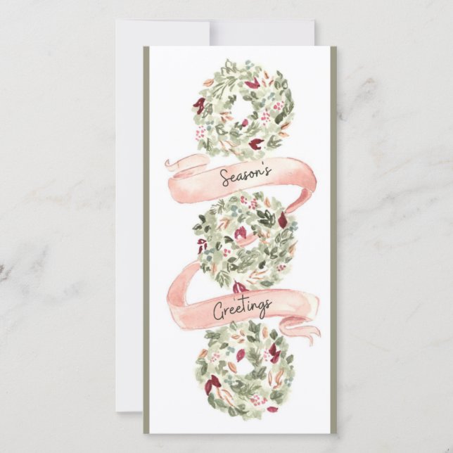 Cartão De Festividades "Saudações do Seasons" - Uma Saudação Sensata (Frente)