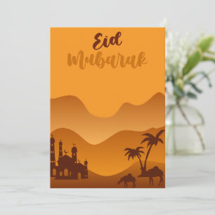 Cartão De Festividades Saudações Eid Mubarak