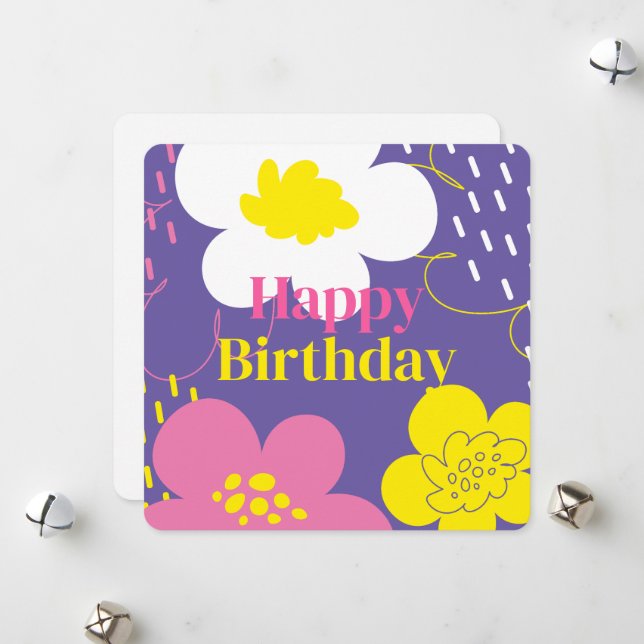 Cartão De Festividades Saudações maravilhosas. (Frente/Verso In Situ)