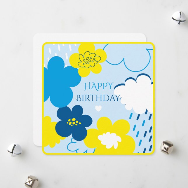 Cartão De Festividades Saudações maravilhosas. (Frente/Verso In Situ)