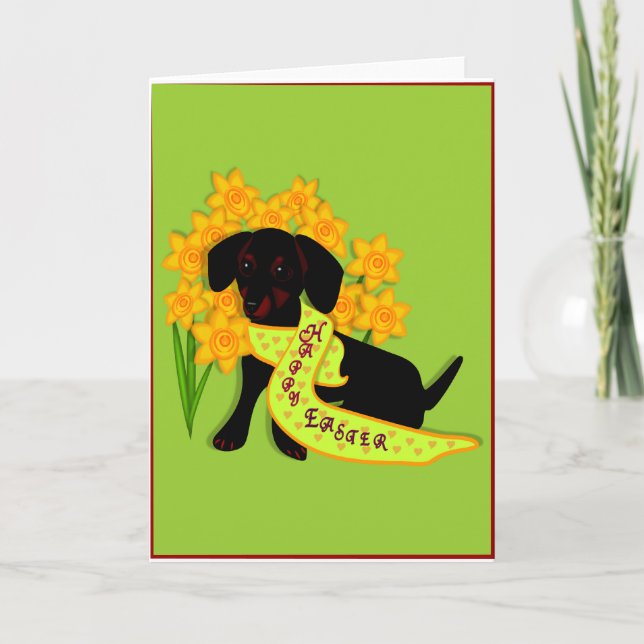 Cartão De Festividades Saudações páscoas (Frente)