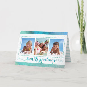 Cartão De Festividades Saudações tropicais do SEAson, Escrita em Bruxelas