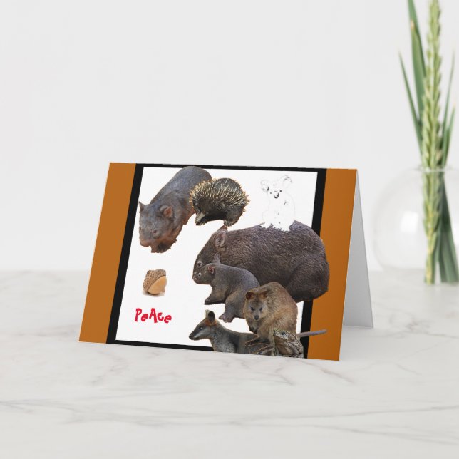 Cartão De Festividades Save Us, Peace, (Frente)