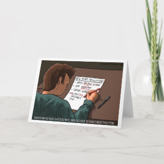 Cartão De Festividades Scale It Back - New Year's