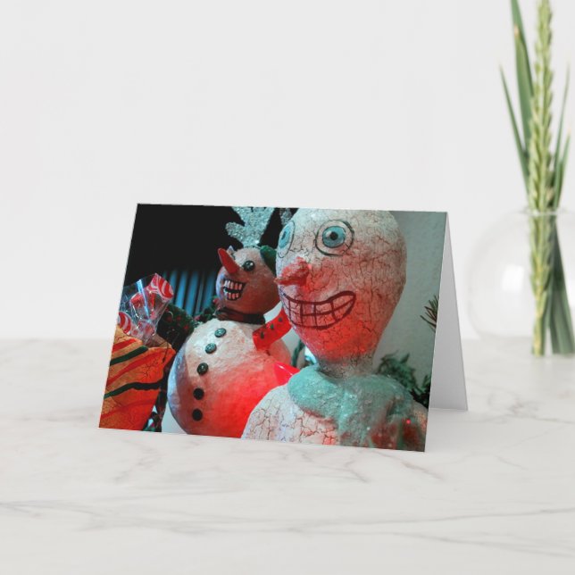 Cartão De Festividades Scary Christmas (Frente)