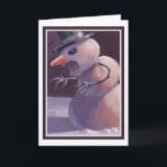 Cartão De Festividades Scary Snowman Christmas Card<br><div class="desc">'Have a Very Merry Scary Christmas' is the sentiment here. Or you can change that to your own offbeat holiday wish. From the original art of Mick Reasor.</div>