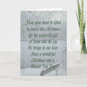 Cartão De Festividades Scenic Lake Christmas