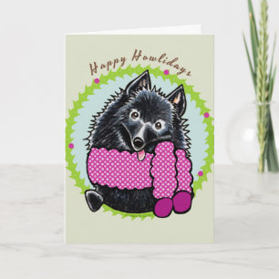 Cartão De Festividades Schipperke Happy Howlidays