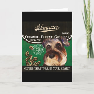 Cartão De Festividades Schnauzer Brand – Organic Coffee Company