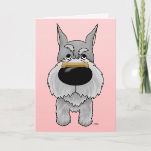 Cartão De Festividades Schnauzer Valentine