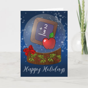 Cartão De Festividades school teacher Christmas Cards