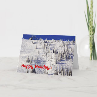 Cartão De Festividades Schweitzer Mountain Ski Presidente, Natal