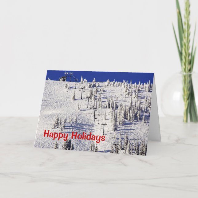 Cartão De Festividades Schweitzer Mountain Ski Presidente, Natal (Frente)