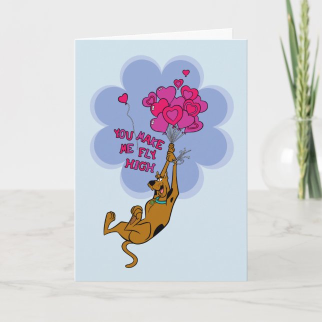 Cartão De Festividades Scooby-Doo - Você Me Faz Voar Alto (Frente)
