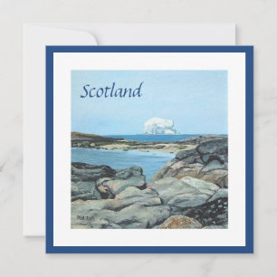 Cartão De Festividades Scotland, Bass Rock, North Berwick art por Pola.B.