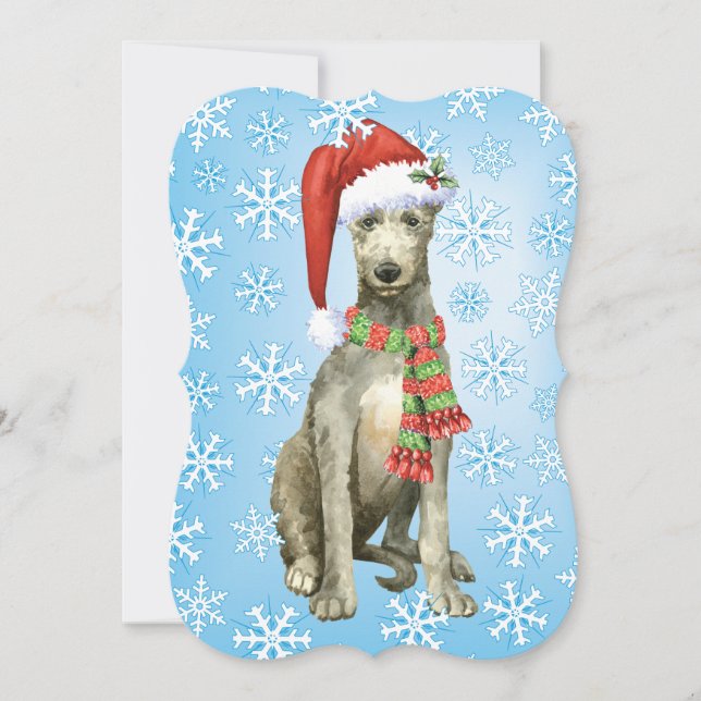 Cartão De Festividades Scottish Deerhound (Frente)