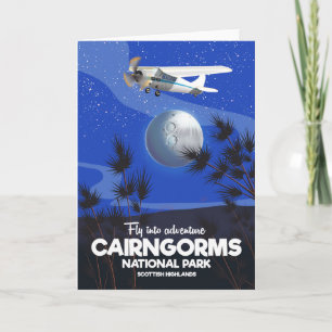 Cartão De Festividades Scottish Highlands Cairngors Flight poster