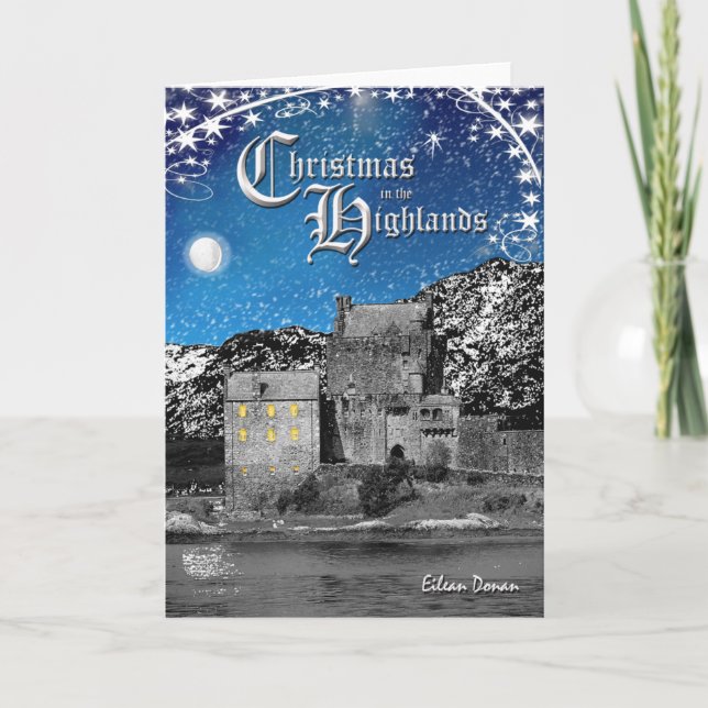 Cartão De Festividades Scottish Highlands Christmas Card (Frente)