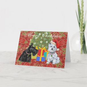 Cartão De Festividades Scottish Terrier Greeting Card