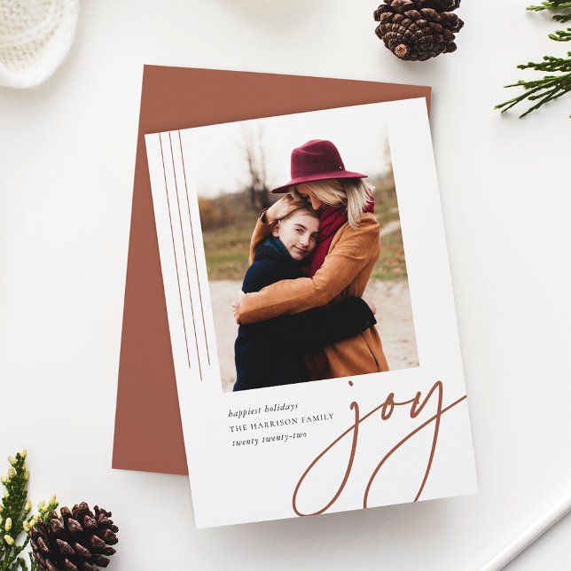 Cartão De Festividades Script de atenuação | Alegria | Foto vertical (Criador carregado)