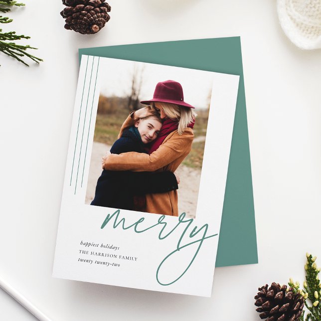 Cartão De Festividades Script de atenuação | Foto vertical (Criador carregado)