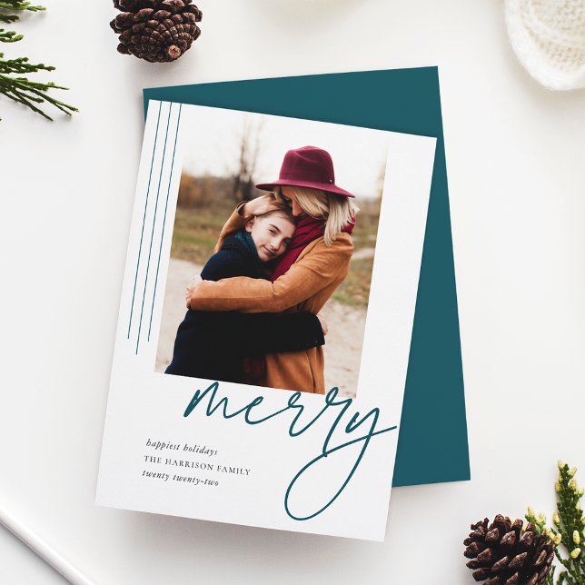 Cartão De Festividades Script de atenuação | Foto vertical (Criador carregado)