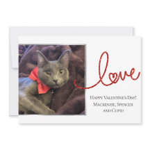 Script de Coração de Amor | Foto moderna, vermelha